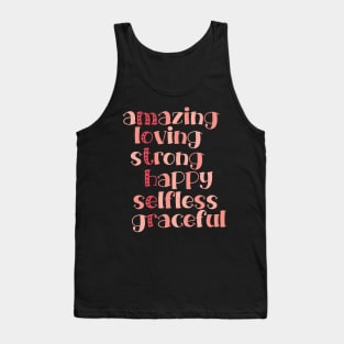 Mother Word Cloud Mothers Day Gift Tank Top